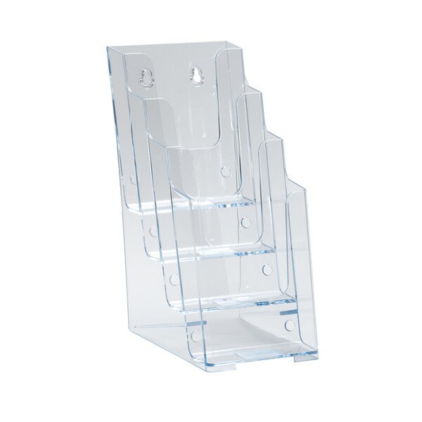 Azar Displays Four-Tier Four-Pocket Trifold Brochure Holder., PK2 252388 - main